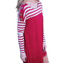 Personality Loose And Comfortable Long Sleeved Button Fringe Dress EF8
