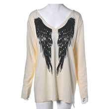 Sexy Blouse Women Picture Long Sleeve V Neck Shirt Blouse Top Wing Front Top Shirt EF8