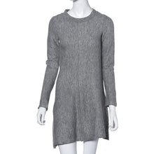 Womens Dresses Ladies Loose Knitted Sweater Jumper Pullover Knitwear Sexy Dress moda mujer EF8