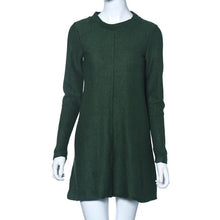 Womens Dresses Ladies Loose Knitted Sweater Jumper Pullover Knitwear Sexy Dress moda mujer EF8