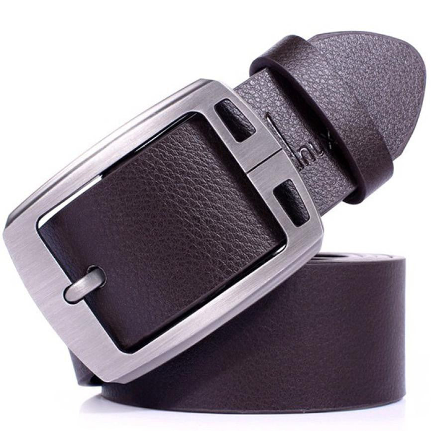 Belt Fashion Automatic Buckle wode Leather men belt 125cm Luxury belts for men waistband EF8