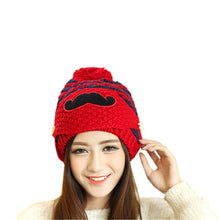 Cute gorro invierno Beard Hat For Women Fashion Beanies with Mouth Mask Hat Knit Cap Face Warm Ear Cap EF8