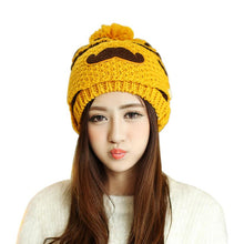Cute gorro invierno Beard Hat For Women Fashion Beanies with Mouth Mask Hat Knit Cap Face Warm Ear Cap EF8