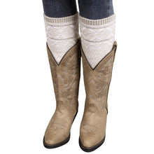 Korean Women Lady Knitted Crochet Socks Leg Boots Warmer Cover Leggings Fast shipping EF8