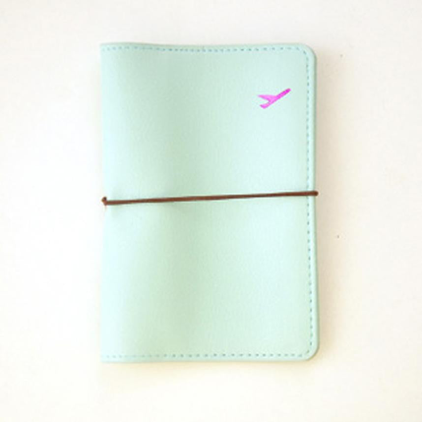 Passport Cover Artificial Leather Women's Men's Travel Passort Holder Protector Wallet Business Card Holder EF8