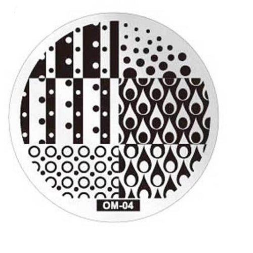 Pattern DIY Nail Art Image Stamp Stamping Plates Manicure Template OM4 EF8