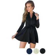 Plus Size Autunm/Fashion Long Sleeve Zipper Parka Windbreaker Turn-down Collar Coat Fast Shipping EF8