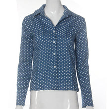 Plus Size Women Blue Long Sleeved Shirt Blusas Femininas Ladies Long Sleeve Backless Blouses Shirt Tops EF8