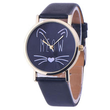 Popular Watch Gift Cat Pattern Ladies Leather Band Analog Quartz Wrist Watch Montre Femme Clock Women FastShipping EF8