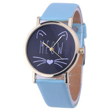 Popular Watch Gift Cat Pattern Ladies Leather Band Analog Quartz Wrist Watch Montre Femme Clock Women FastShipping EF8