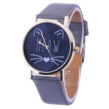 Popular Watch Gift Cat Pattern Ladies Leather Band Analog Quartz Wrist Watch Montre Femme Clock Women FastShipping EF8