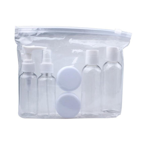 Portable 6pc Transparent Plasic Travel Kit Make Up Spray Bottle Refillable Bottles Cosmetic Bottles Fast Shipping EF8