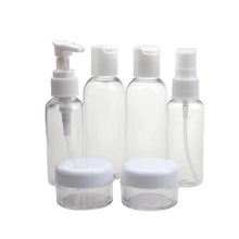 Portable 6pc Transparent Plasic Travel Kit Make Up Spray Bottle Refillable Bottles Cosmetic Bottles Fast Shipping EF8