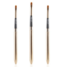 Pro 2pc Makeup Brushes Set Powder Foundation Eyeshadow Eyeliner Lip Brush Cosmetic Kit Beauty Tool Glod/Sliver EF8