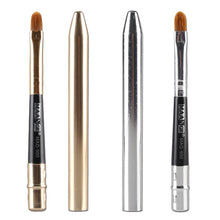 Pro 2pc Makeup Brushes Set Powder Foundation Eyeshadow Eyeliner Lip Brush Cosmetic Kit Beauty Tool Glod/Sliver EF8