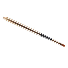 Pro 2pc Makeup Brushes Set Powder Foundation Eyeshadow Eyeliner Lip Brush Cosmetic Kit Beauty Tool Glod/Sliver EF8