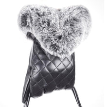 Warm And Elegant Women Full Finger Leather Warm Cashmere Gloves Mittens Screen EF8