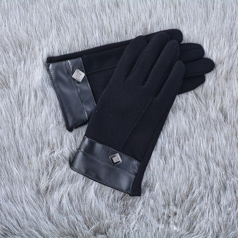 Warm Knitted Phone Screen Gloves Outdoor Wrist Fitness Hand Gloves for men Mittens 3 colors EF8