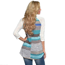 Women Raglans Baseball T Shirt Lace Pocket Slogan Tee Shirts Fashion Stripe Long Sleeve Boho Style Tops EF8