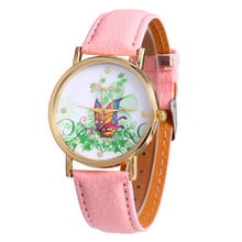 geneva butterfly flower print watch women ladies fashion dress quartz wrist Watch fast shipping EF8