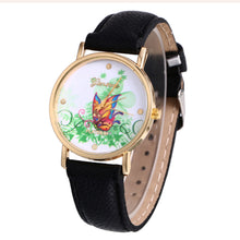 geneva butterfly flower print watch women ladies fashion dress quartz wrist Watch fast shipping EF8