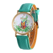 geneva butterfly flower print watch women ladies fashion dress quartz wrist Watch fast shipping EF8