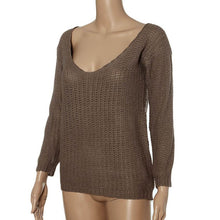 women long fashion poncho women long sleeve v neck hollow top pullover Knitwear sweater EF8