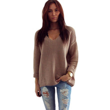 women long fashion poncho women long sleeve v neck hollow top pullover Knitwear sweater EF8