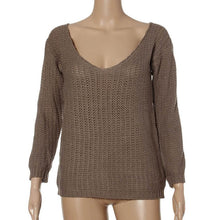 women long fashion poncho women long sleeve v neck hollow top pullover Knitwear sweater EF8