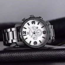 KANISHI Business Quartz watch Men sport Military Watches Men Stainless Steal Strap army wristwatch clock hours Complete EF8