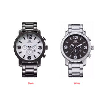 KANISHI Business Quartz watch Men sport Military Watches Men Stainless Steal Strap army wristwatch clock hours Complete EF8