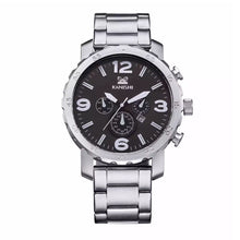 KANISHI Business Quartz watch Men sport Military Watches Men Stainless Steal Strap army wristwatch clock hours Complete EF8