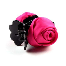 Korean Beauty Ribbon Rose Flower Bow Jaw Clip Barrette Hair Claws for Women Headwear Hair Accessories EF8