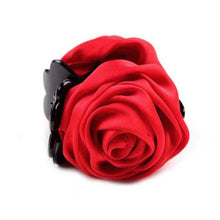 Korean Beauty Ribbon Rose Flower Bow Jaw Clip Barrette Hair Claws for Women Headwear Hair Accessories EF8