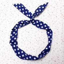 Korean Dots Bunny Rabbit Ear Ribbon Headwear Hairb  Metal Wire Scarf Headb  Hair B  Accessories  EF8
