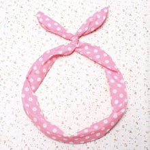 Korean Dots Bunny Rabbit Ear Ribbon Headwear Hairb  Metal Wire Scarf Headb  Hair B  Accessories  EF8