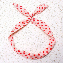 Korean Dots Bunny Rabbit Ear Ribbon Headwear Hairb  Metal Wire Scarf Headb  Hair B  Accessories  EF8