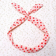 Korean Dots Bunny Rabbit Ear Ribbon Headwear Hairb  Metal Wire Scarf Headb  Hair B  Accessories  EF8