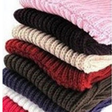 Korean scarf women Warm Knit Neck Circle Wool Blend Cowl Snood Ring Scarves Long Scarf Shawl Wrap EF8
