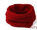 Korean scarf women Warm Knit Neck Circle Wool Blend Cowl Snood Ring Scarves Long Scarf Shawl Wrap EF8