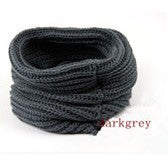 Korean scarf women Warm Knit Neck Circle Wool Blend Cowl Snood Ring Scarves Long Scarf Shawl Wrap EF8