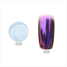 12 Colors Nail Glitter Powder Shinning Nail Mirror Powder Makeup Art DIY Chrome Pigment With Sponge Stick Acrylic Powders EF8