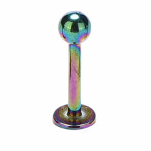 Labret Ring Surgical Tragus Earring Lip Ring Stainless Steel Gold Ball Spike Labret Bar Internally Body Piercing Jewelry  EF8