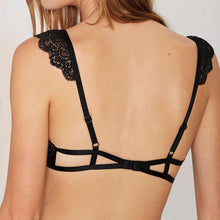 Lace Bralette Sexy Triangle Bra Cage Bralet Unlined Brassiere See through Crop Top Sexy Intimates Underwear Women EF8