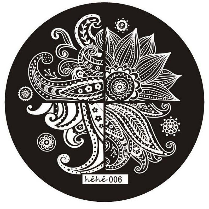 Ladies Special Cute Pattern Nail Art Image Stamp Stamping Plates Manicure Template 006 EF8