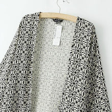 Ladies Vintage Flower Print Chiffon Blouse Women Tassel Kimono Cardigan Coat EF8