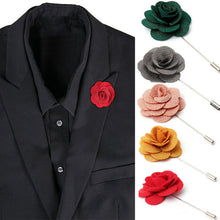 Lapel Women Flower Brooch Daisy H made Boutonniere Stick Brooch Pin Men's Accessories EF8