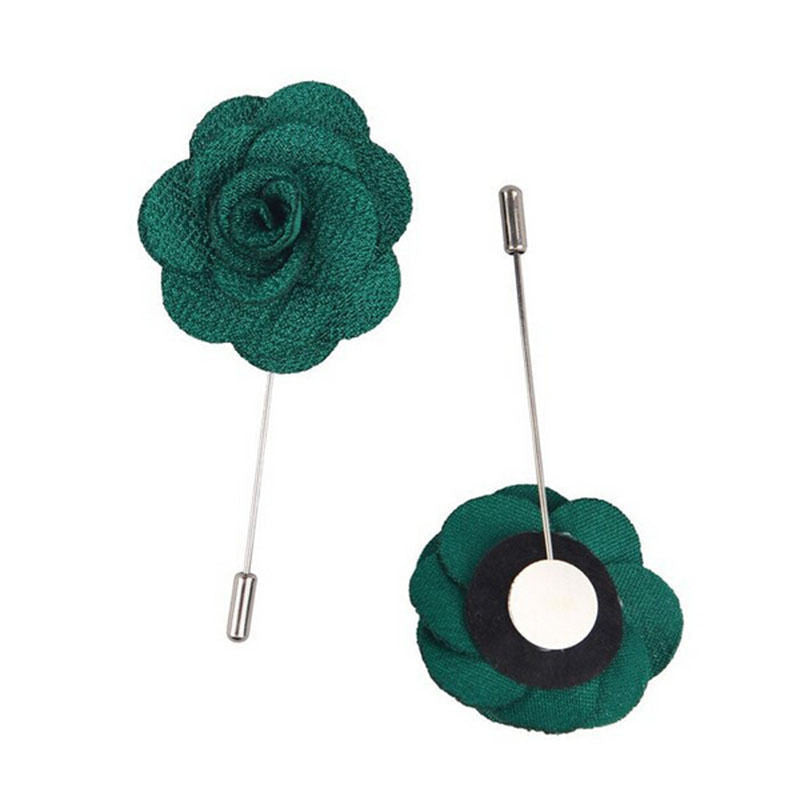 Lapel Women Flower Brooch Daisy H made Boutonniere Stick Brooch Pin Men's Accessories EF8