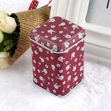 Leapard Telephone Style Kitchen Tea Candy Coin Storage Tin Box Metal Storage Box Organizer Jewelry Case EF8
