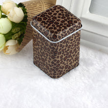 Leapard Telephone Style Kitchen Tea Candy Coin Storage Tin Box Metal Storage Box Organizer Jewelry Case EF8